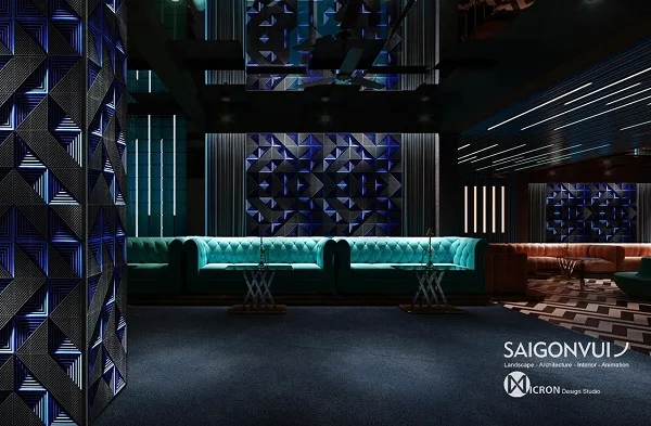 thiết kế ánh sáng karaoke