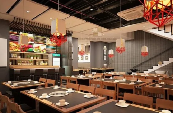 thiết kế nhà hàng phong cách hàn quốc