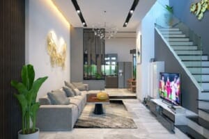 thiết kế nhà phố phong cách hiện đại