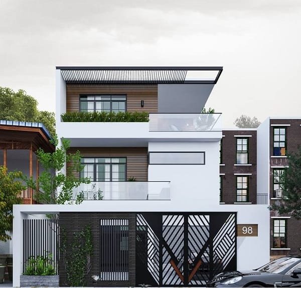 4 điều kiện để thi công thiết kế nhà phố mái bằng - 16 4 điều kiện để thi công thiết kế nhà phố mái bằng - 15