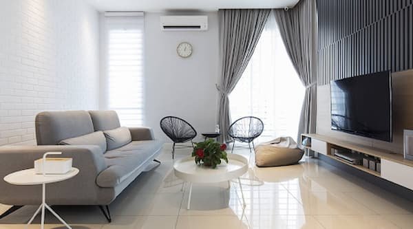 top 10 mẫu nội thất phòng khách biệt thự hiện đại - 8 mẫu nội thất phòng khách hiện đại đơn giản với gam màu trung tính