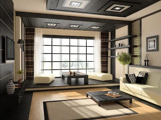 top 10 mẫu nội thất phòng khách biệt thự kiểu nhật - 21 mẫu nội thất pha trộn giữa truyền thống và hiện đại
