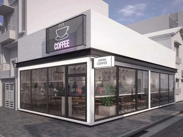 thiết kế quán cafe bằng kính có nhiều nét đẹp độc đáo, cuốn hút