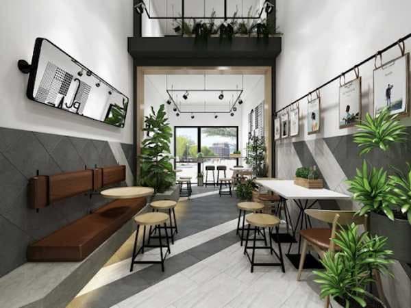 6 điều cần biết khi thiết kế quán cafe nhà ống - 6 thiết kế quán cafe nhà ống hiện đại